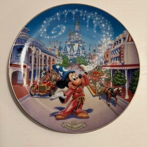 Disney Main Street U.S.A. 25th Anniversary Plate